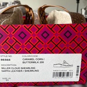Tory Burch Miller Cloud Shearling Size 11